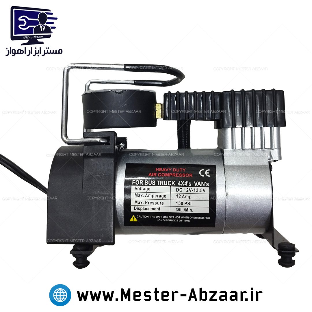 پمپ باد تک سیلندر فندکی خودرو کمپرسور باد مدل AIR COMPRESSOR 4X4S VANS