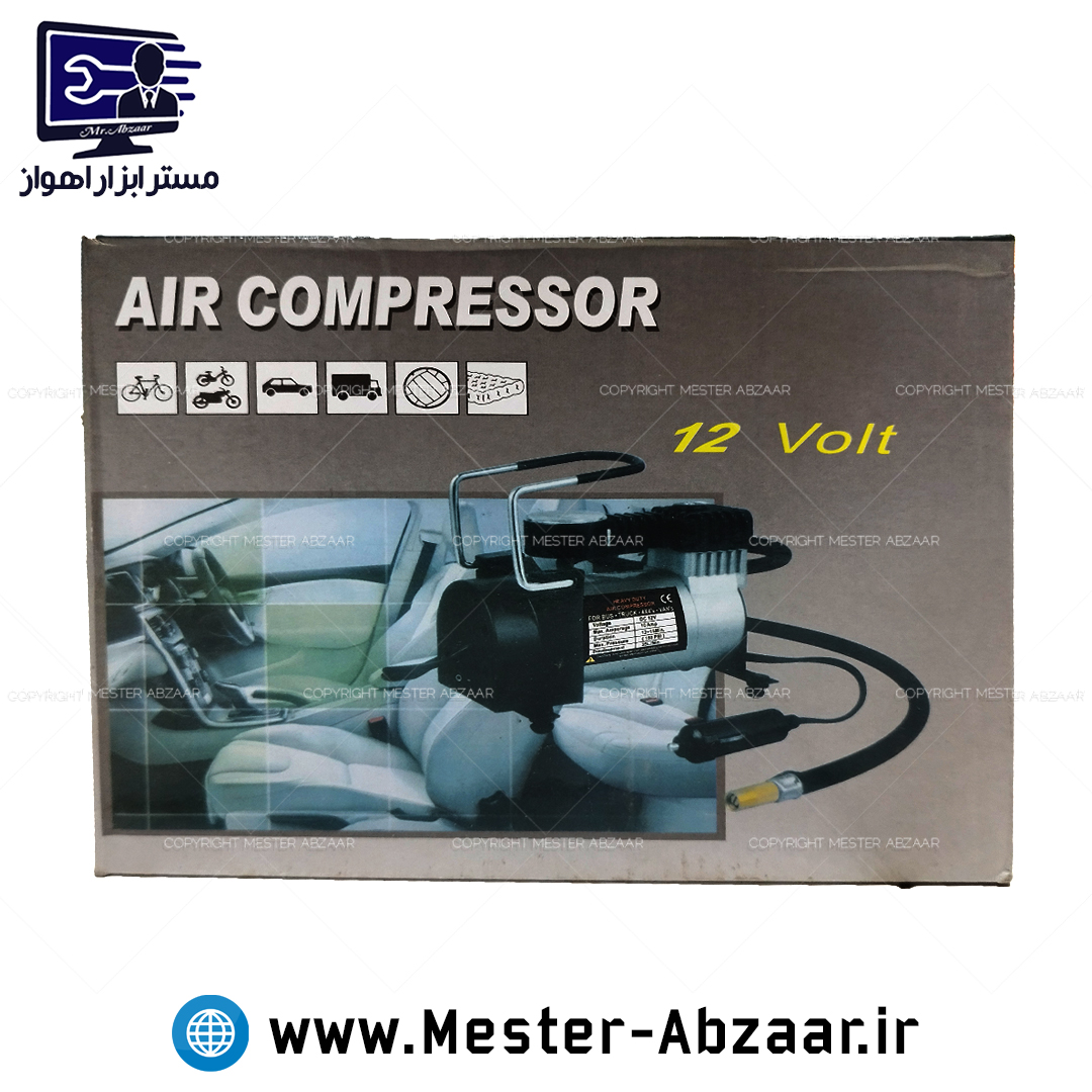 پمپ باد تک سیلندر فندکی خودرو کمپرسور باد مدل AIR COMPRESSOR 4X4S VANS