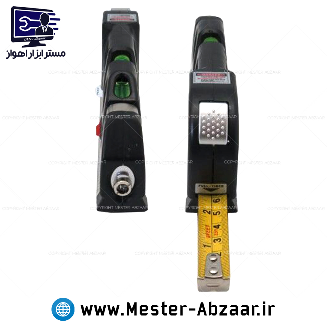 متر سه کاره و تراز لیزری خط کش دو خط قرمز مدل FIXIT LASER LEVEL PRO 3