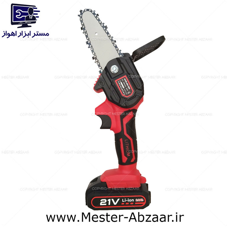اره زنجیری شارژی ادون 21 ولت دو باتری 13 سانتی با کیف مدل EDON UCS-21/20
