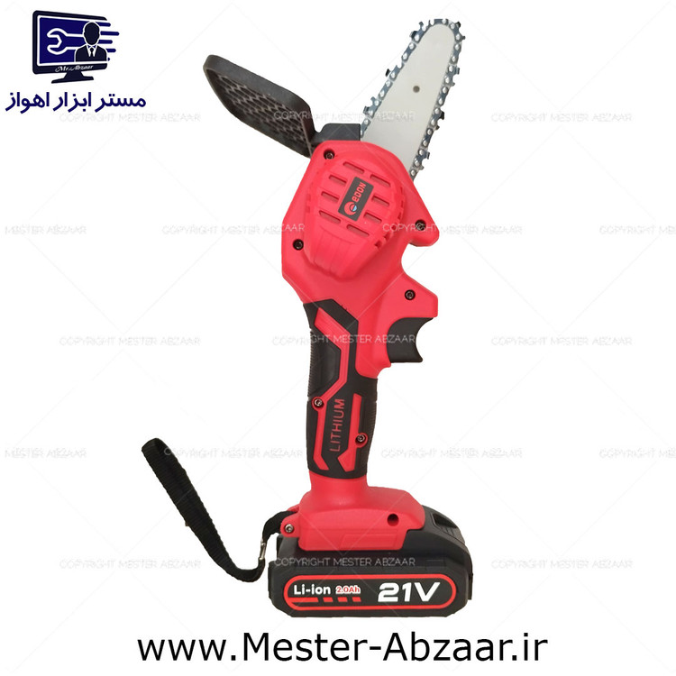 اره زنجیری شارژی ادون 21 ولت دو باتری 13 سانتی با کیف مدل EDON UCS-21/20