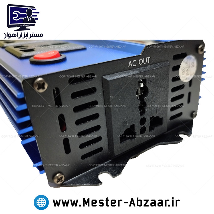 مبدل برق دیجیتال خودرو 1000 وات 3 خروجی 12 ولت به 220 ولت باس اینورتر مدل boss BS123TYN254-1
