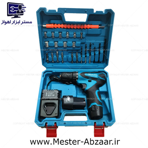 دریل شارژی 18 ولت ماکیتا دو باتری مدل MAKITA 18W