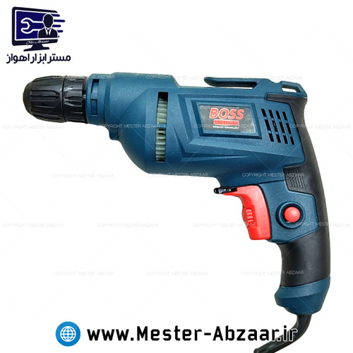 دریل 10 میلی متری پیچ بند 550 وات برقی دیمردار باس جدید مدل BOSS S123JX226-5