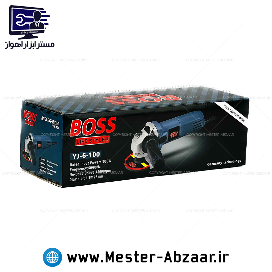 مینی فرز کلید بغل 1000 وات باس مدل BOSS YJ-6-100