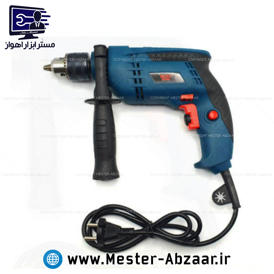 کیت دریل 13 چکشی 1200 وات کیف ابزار کامل باس مدل BOSS BS1308