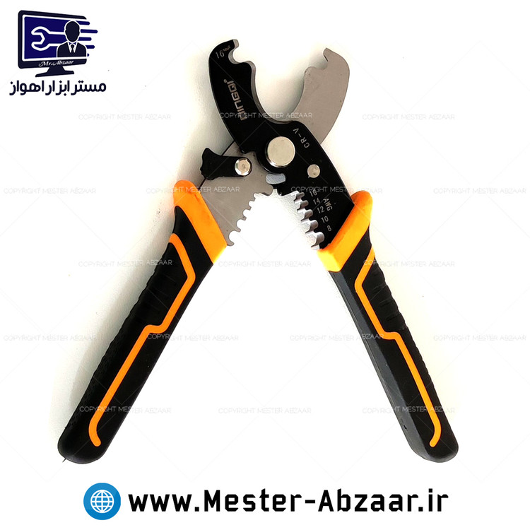 انبر کابل چین و سیم لخت کن دینگی مدل 67003 سایز 8 اینچ DINGQI