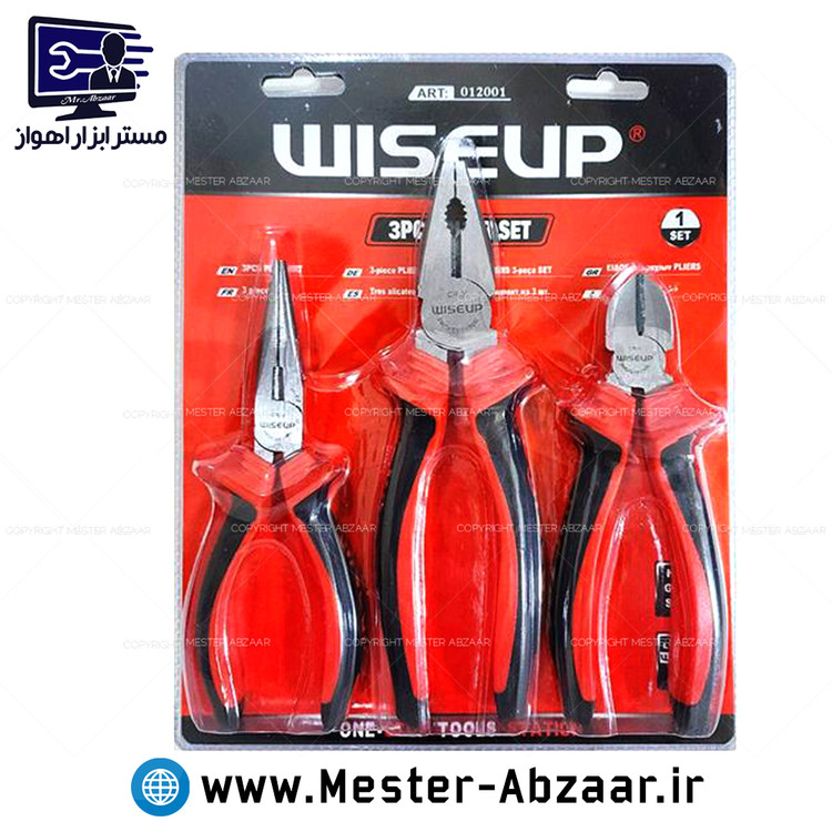 ست مخابراتی انبردست سیم چین دم باریک ویساپ مدل WISEUP 012001