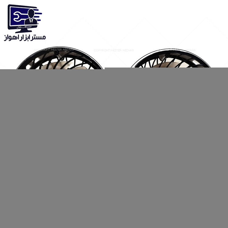 پنکه دو موتوره دیمردار خودرو داشبورد فندکی 12و 24 ولت مدل فور کول ال ای دی دار for cool car fan 1224v مینی فن