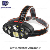 هدلایت چراغ پیشانی 8 لامپ شارژی مدل headlight CL-T23