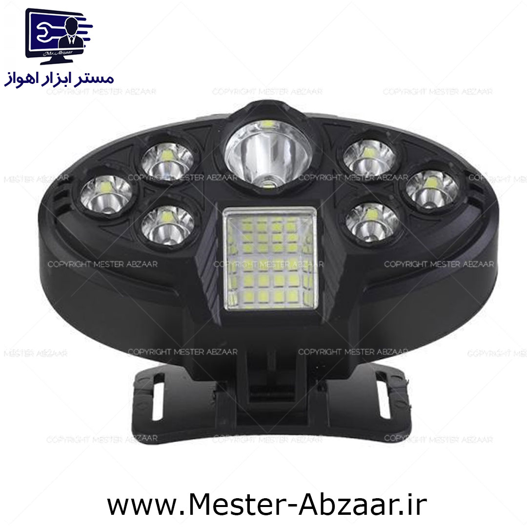 هدلایت چراغ پیشانی 8 لامپ شارژی مدل headlight CL-T23