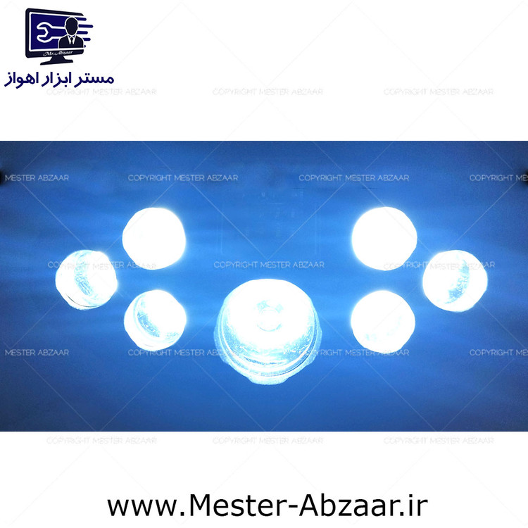 هدلایت چراغ پیشانی 8 لامپ شارژی مدل headlight CL-T23