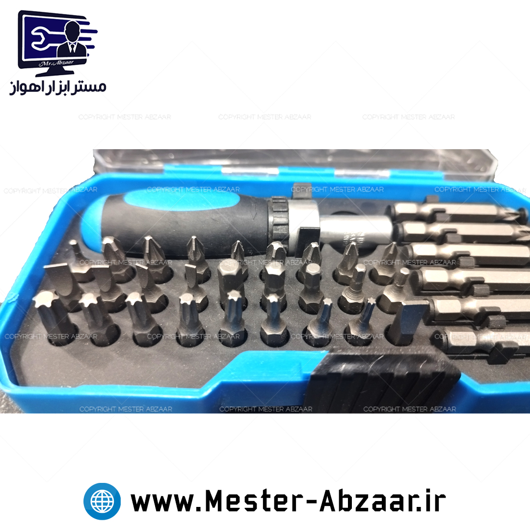 بکس پیچ گوشتی جغجغه ای 35 تکه خانگی مدل 35PC HOME TOOLS