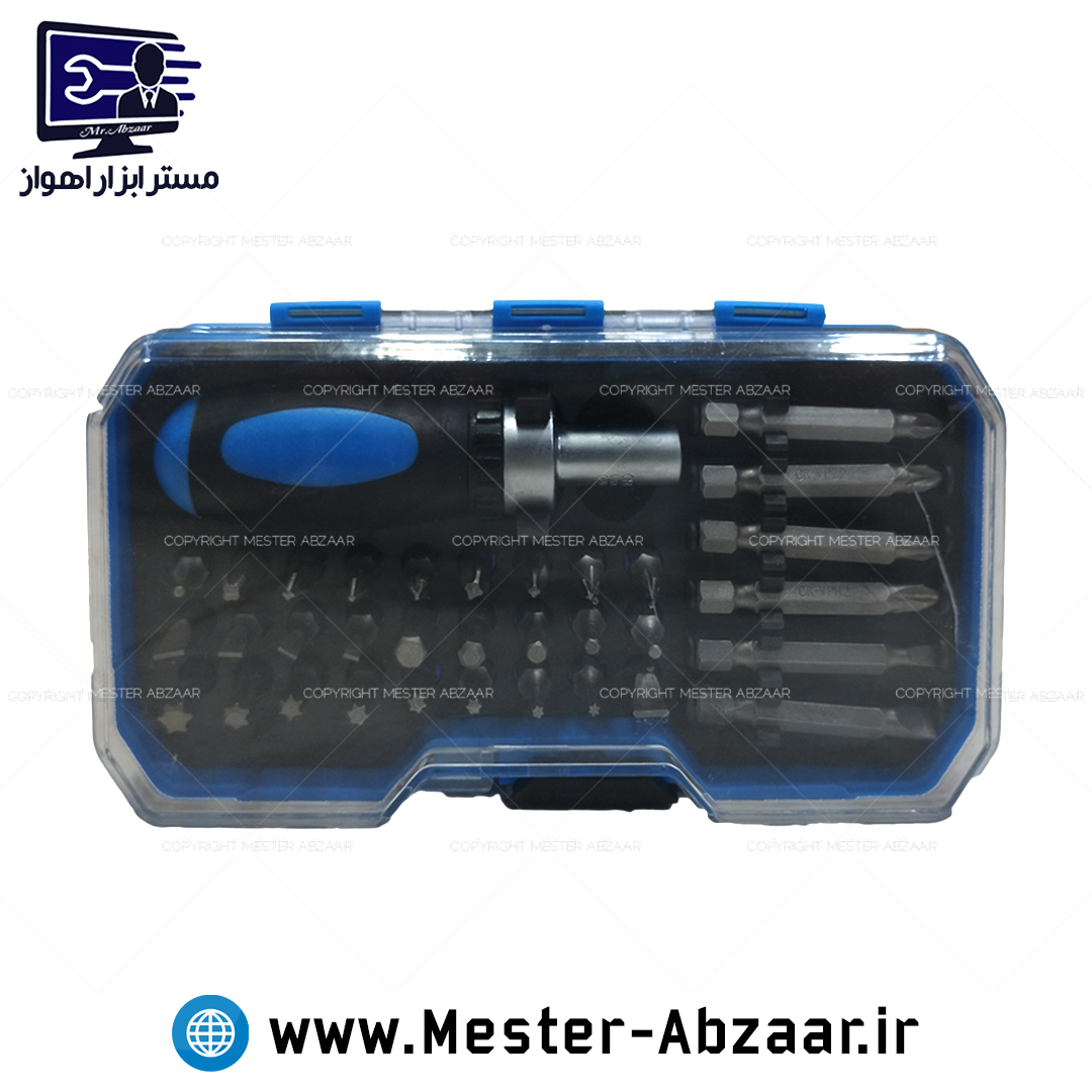 بکس پیچ گوشتی جغجغه ای 35 تکه خانگی مدل 35PC HOME TOOLS