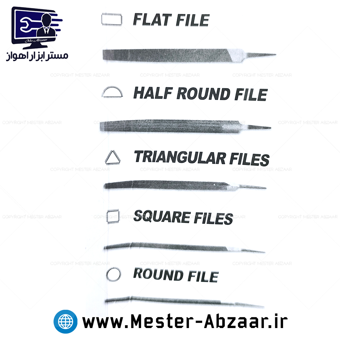 ست سوهان 6 تکه زرگری ظریف کاری برند فرید مینی فایل مدل MINI FILE freed