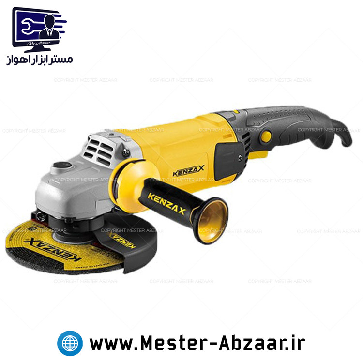 مینی فرز دسته بلند دیمر دار کنزاکس 1400 وات مدل KENZAX KAG-1400