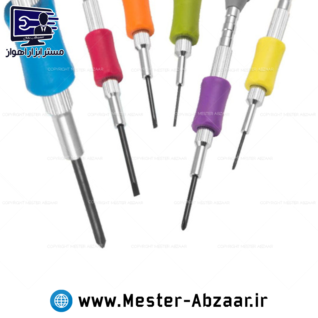 ست 6 عددی پیچ گوشتی ساعتی کنزاکس مدل KENZAX KPS-106