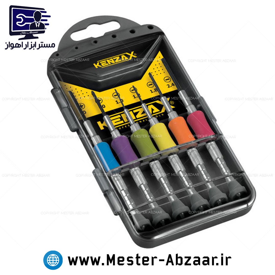 ست 6 عددی پیچ گوشتی ساعتی کنزاکس مدل KENZAX KPS-106