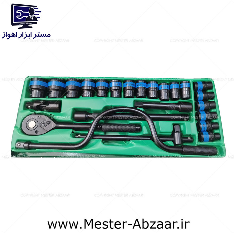 جعبه بکس رولکس هندلی 25 عددی جغجغه فشار قوی ROLX 2512