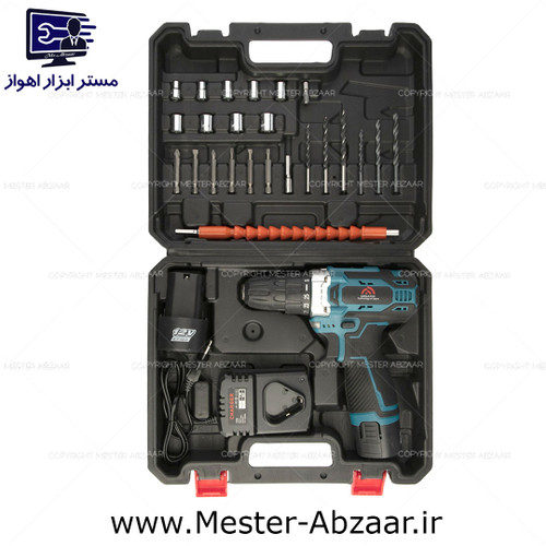 دریل پیچ گوشتی شارژی صنعتی 12 ولت گریتک دو باتری مدل GREATEC GTLD12006