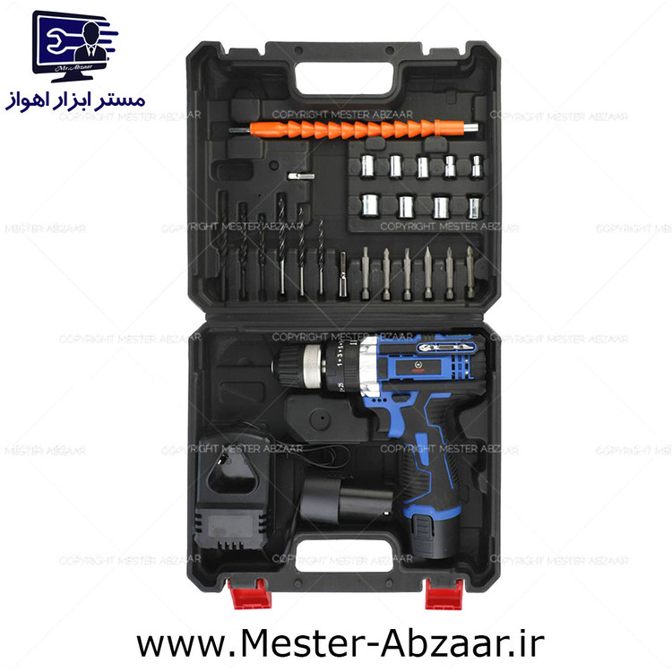 دریل پیچ گوشتی چکشی شارژی 18 ولت کریتور دو باتری مدل CREATOR HMB18002