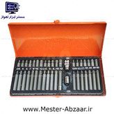 ست 40 عددی سری بکس بیت آلن دینگی ستاره ای شش گوش جعبه فلزی مدل DINGQI 68001 دینگشی