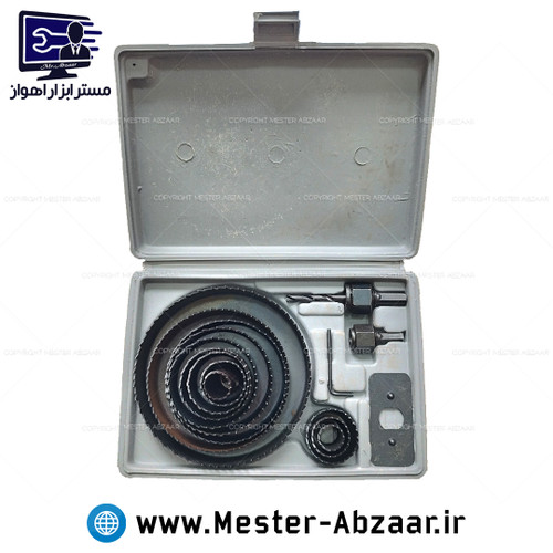 ست تیغه 16 تکه مته گردبر چوب بی اس مدل BS KII-7004