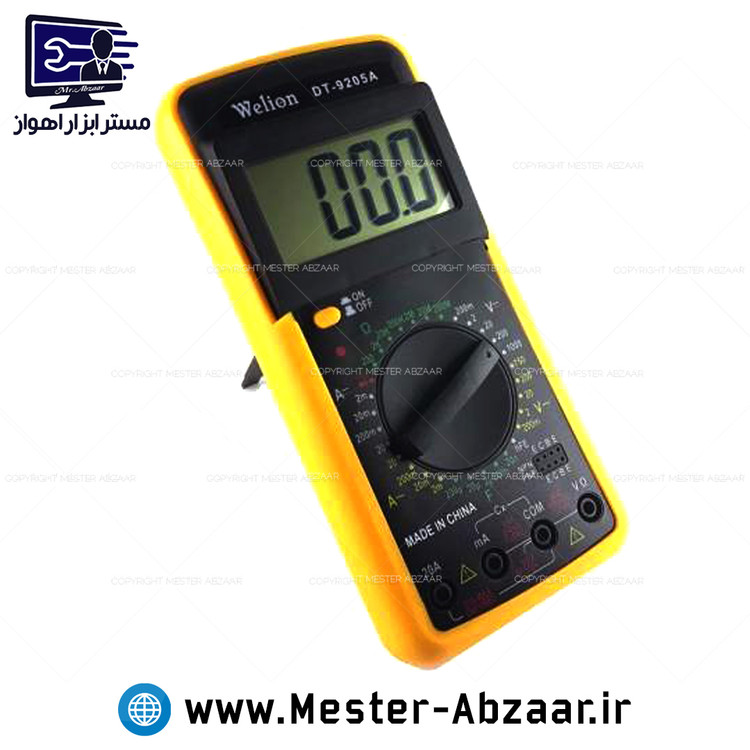 مولتی متر اهم متر دیجیتال ولیون حرفه ای مدل welion DT-9205A