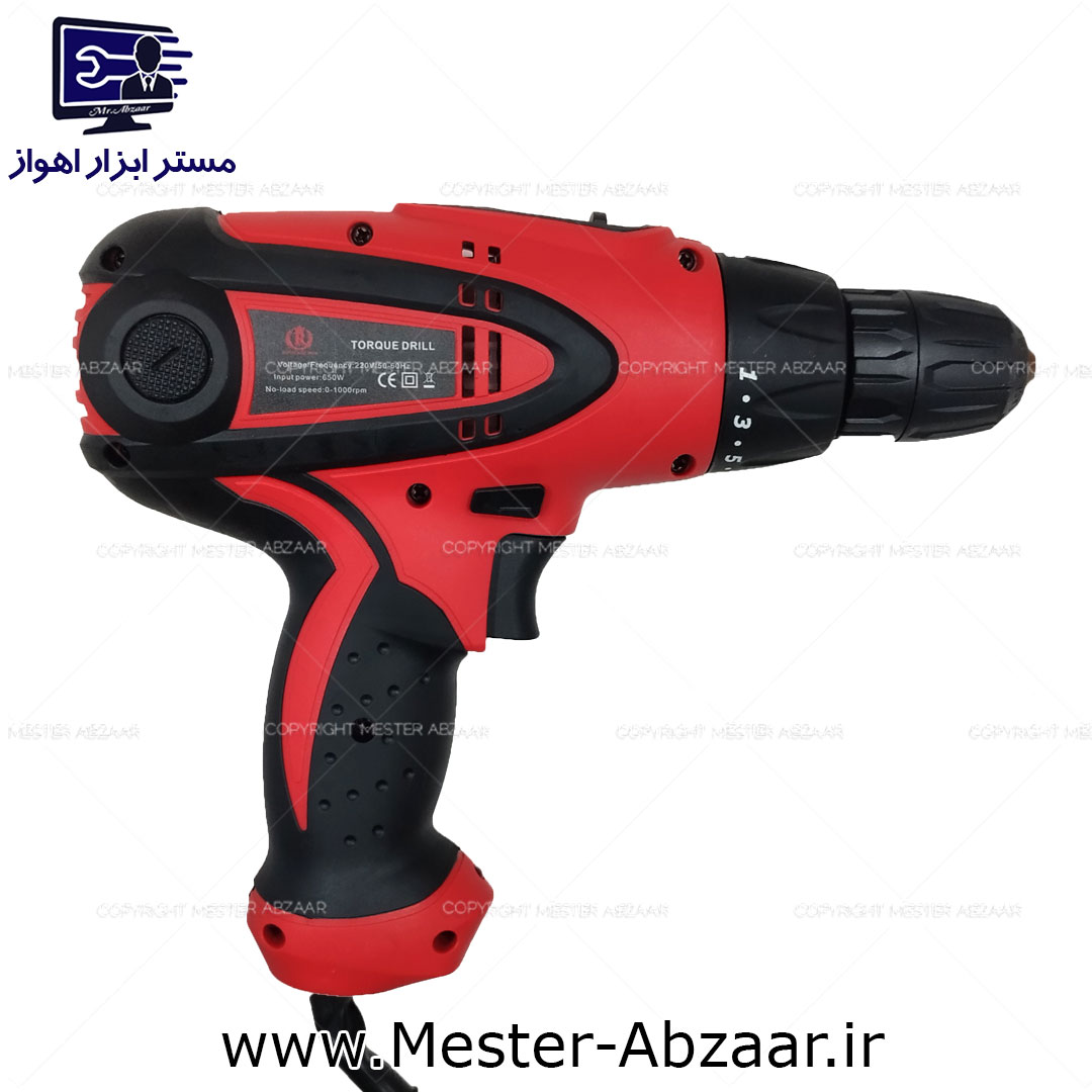 دریل پیچ گوشتی برقی 1000 دور ترکمتری رویال مکس ایران مدل ROYALMAX IRAN TORQUE DRILL