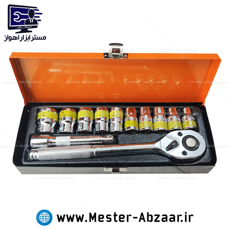 جعبه بکس 12 پارچه فلزی درایو 1/2 وینی A-WINNIE