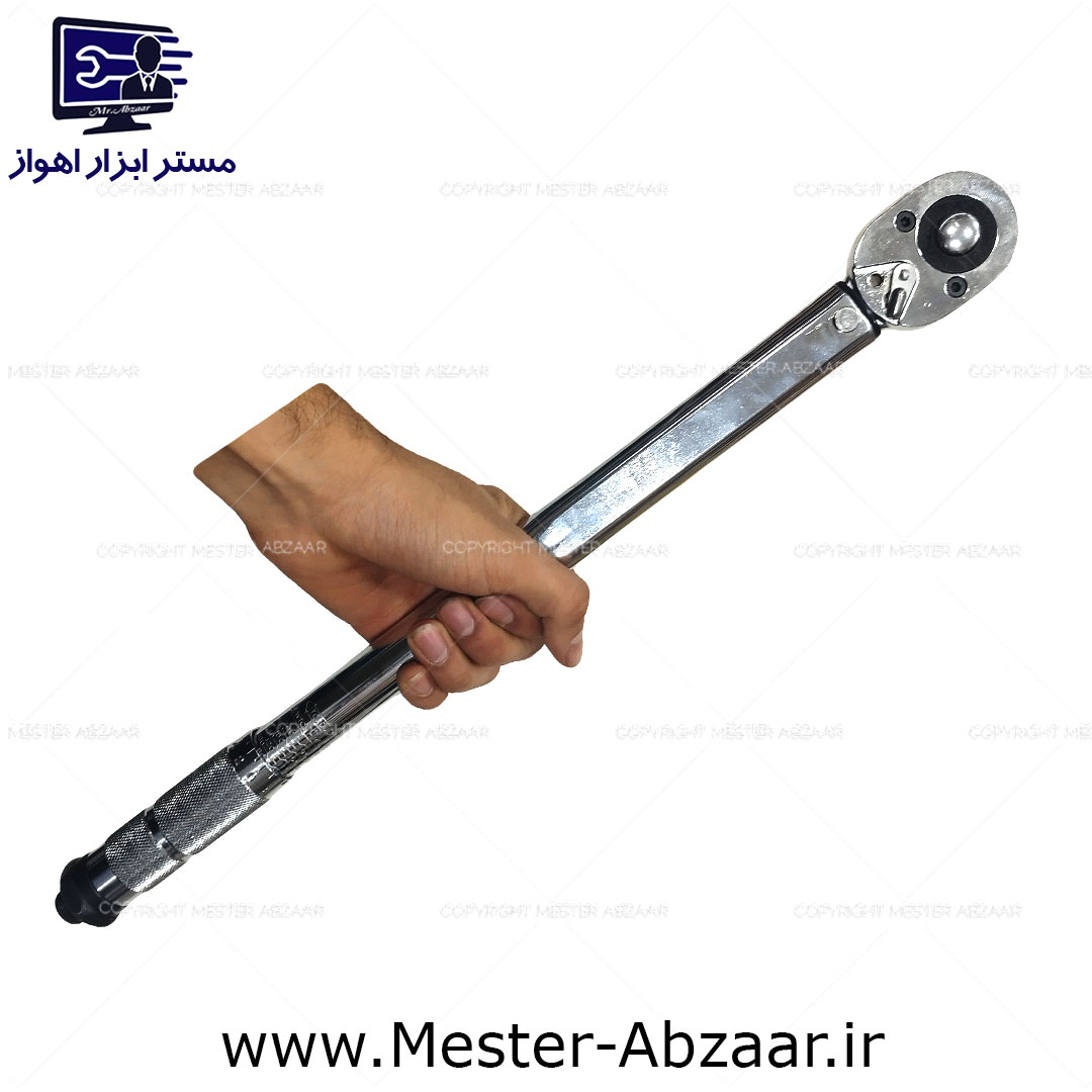 آچار ترکمتر جغجغه ای 40 تا 210 نیوتون 1/2 اینچ تقه ای مدل میکرومتر DR.MICROMETER