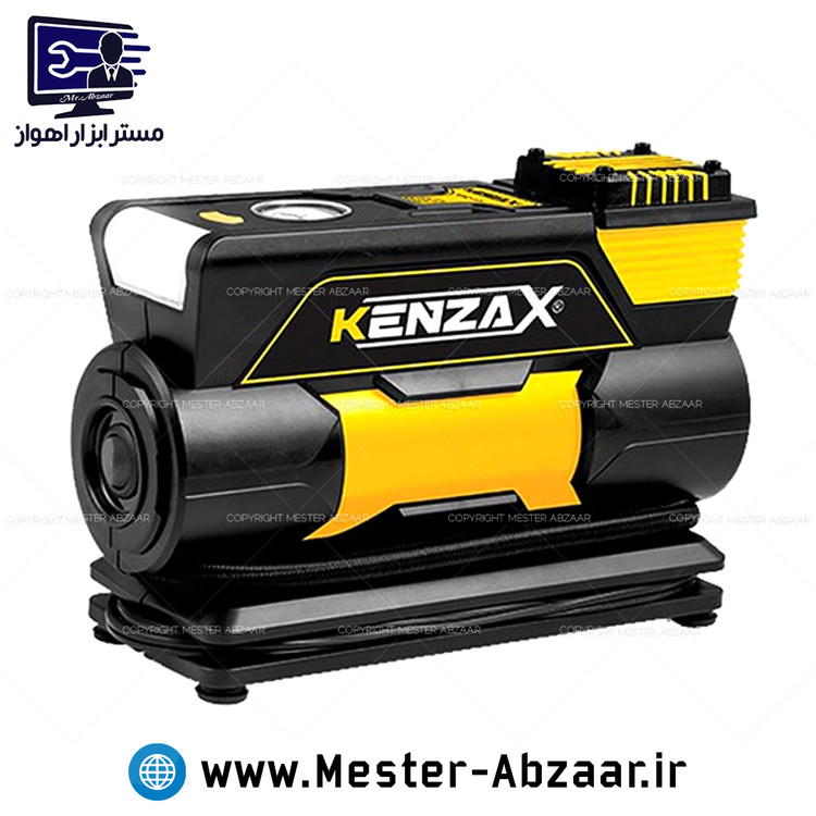 پمپ باد فندکی 140 وات تک سیلندر کنزاکس کیفیت عالی کمپرسور هوا 12 ولت مدل KENZAX KAC-13