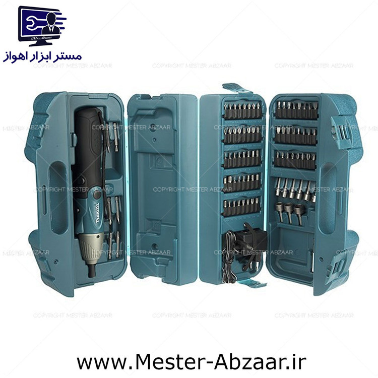 دریل پیچ گوشتی شارژی 4.8 ولت تاشو ماکیتا قدیمی با لوازم کامل مدل MAKITA 6723DW