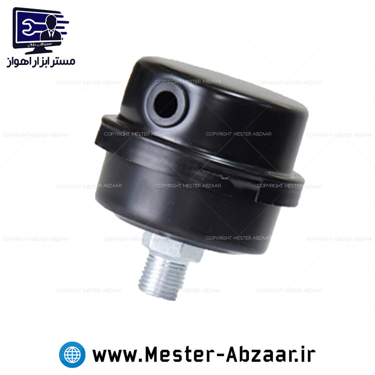 فیلتر هوا فلزی کمپرسور باد سایلنت رزوه 1/4 مناسب پمپ های ادون، باس، اینتیمکس و.. مدل filter metal