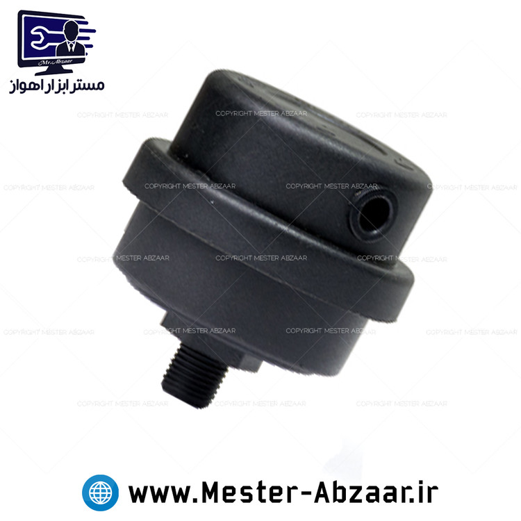 فیلتر هوا کمپرسور باد سایلنت رزوه 1/4 مناسب پمپ های ادون، باس، اینتیمکس بی صدا پلاستیکی مدل filter plast