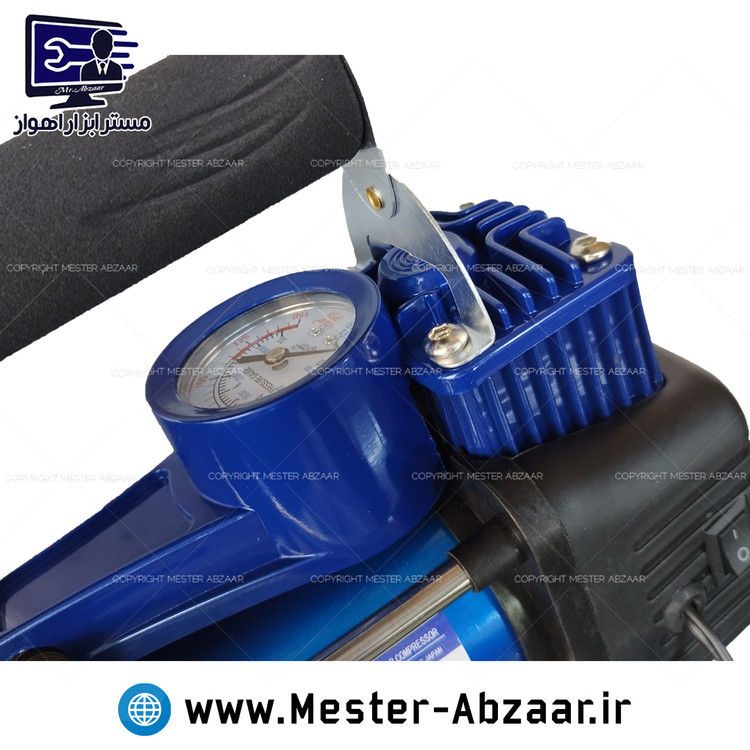 پمپ باد فندکی دو سیلندر 1200 وات خودرو کمپرسور باد طرح هیوندای کره ای مدل کریتور لیسانس ژاپن مدل CREATOR CRAC1200