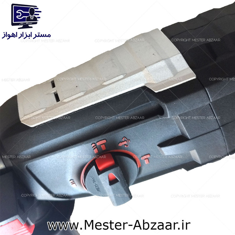 دریل تخریب بتن کن 28 میلی متری 2500 وات سه کاره رویال مکس طرح فلزی سه کیلویی مدل ROYALMAX 28/2500