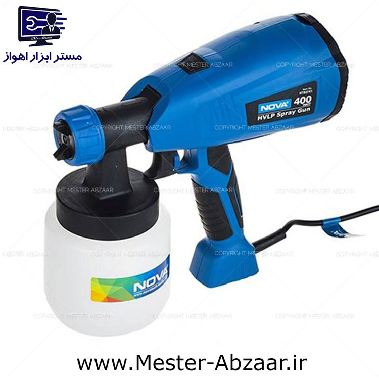 پیستوله رنگ برقی 400 وات پمپ سرخود با گارانتی نووا مدل نوا nova 2741