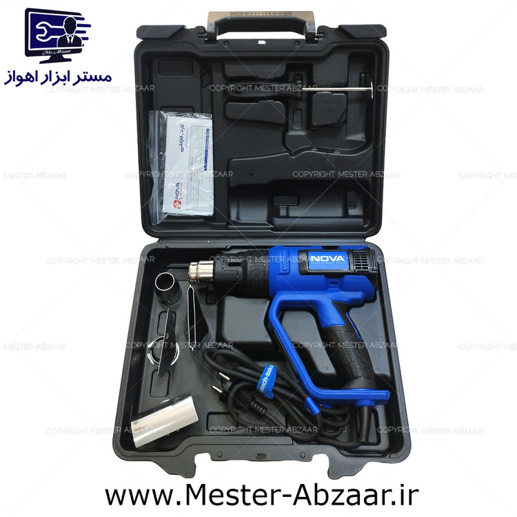 سشوار صنعتی نووا 2000 وات دیمردار با گارانتی نوا مدل nova 4410