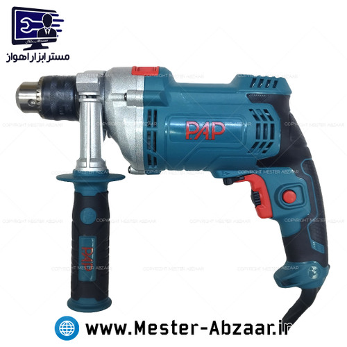 دریل 13 چکشی گیربکسی نیم تنه فلزی 1050 وات با گارانتی پی ای پی PAP ID-6220