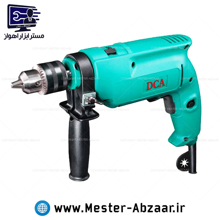 دریل 13 سه نظام فلزی چکشی برقی دی سی ای با گارانتی DCA مدل AZJ02-13