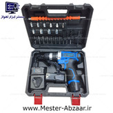 دریل پیچ گوشتی شارژی 18 ولت کریتور دو باتری جدید با لوازم کامل مدل CREATOR CR18002