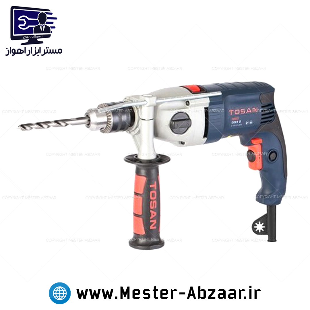 دریل چکشی گیربکسی دو سرعت توسن با گارانتی مدل 0081 Plus TOSAN