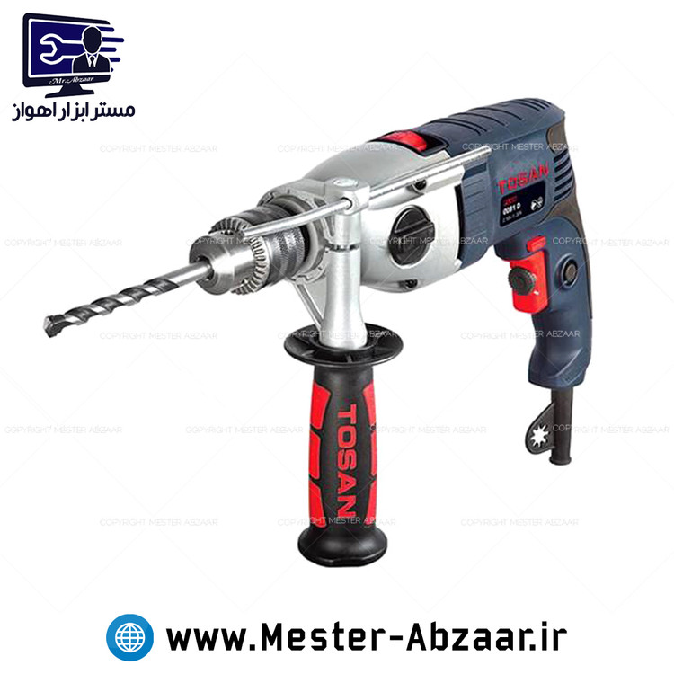 دریل چکشی گیربکسی دو سرعت توسن با گارانتی مدل 0081 Plus TOSAN