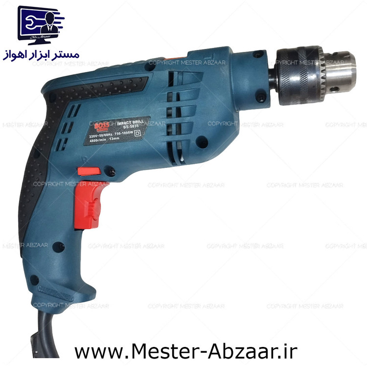 کیت دو قلو دریل برقی و مینی فرز باس مدل BOSS 5835 BS-802