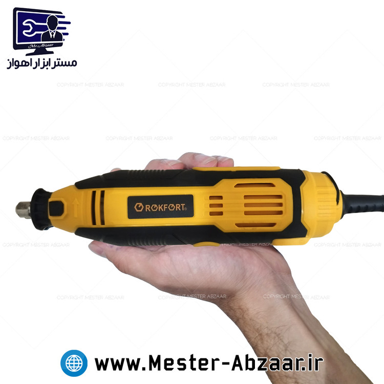فرز انگشتی حکاکی مینیاتوری 1000 وات دو موتوره راکفورت طرح دیوالت کیفی 260 تکه مدل ROKFORT 13002