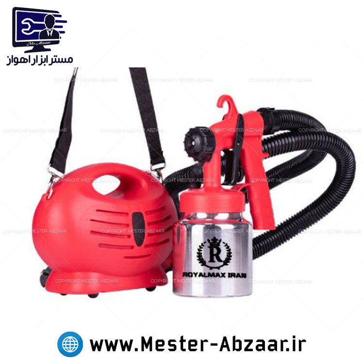 پیستوله رنگ خرطومی 1500 وات برقی رویال مکس ایران مدل PDS1808 پمپ دار ROYALMAX