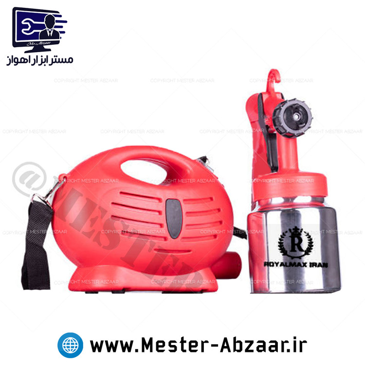 پیستوله رنگ خرطومی 1500 وات برقی رویال مکس ایران مدل PDS1808 پمپ دار ROYALMAX