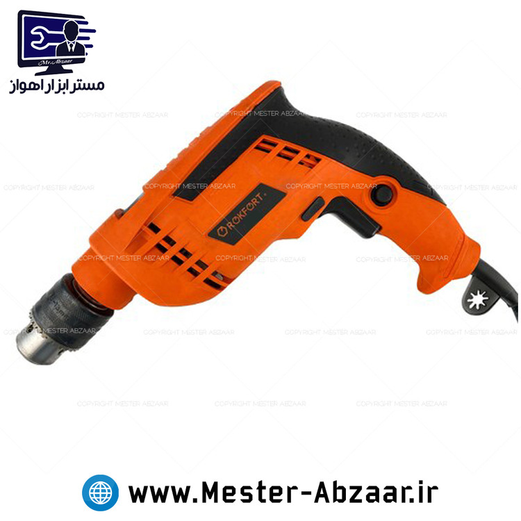 کیت دریل 13 چکشی 1000 وات راکفورت با کیف ابزار دستی اره پیچگوشتی چکش آچار مته تیزبر متر کامل مدل ROKFORT 1000W