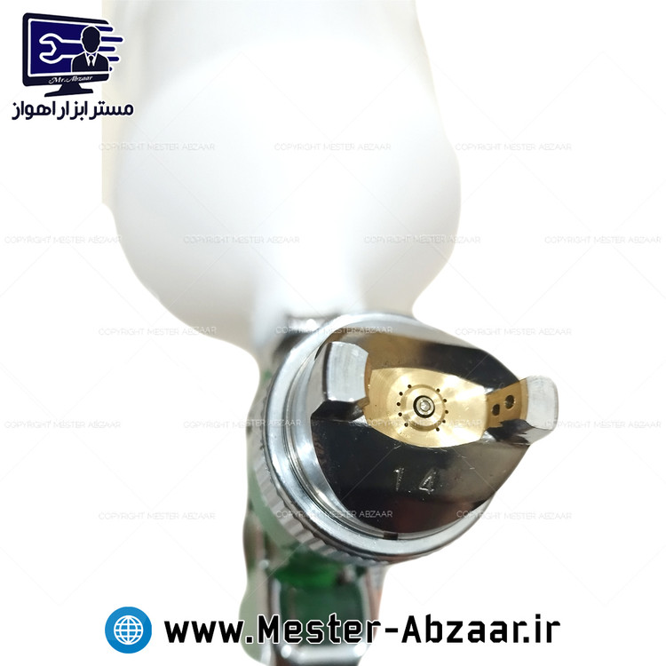 پیستوله رنگ بادی 1.4 اینچ مخزن پلاستیکی ادون سبز مدل EDON H-827